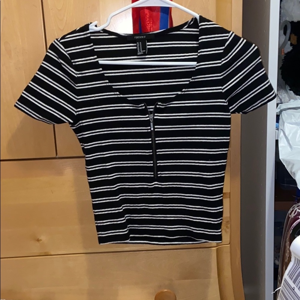Striped Crop Top